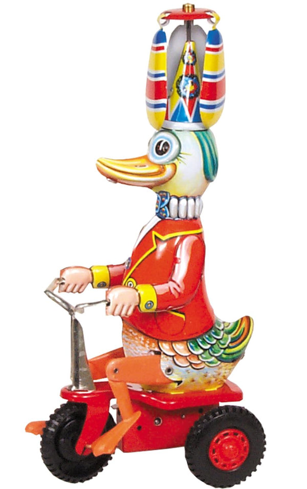 TIN WIND-UP DUCK/BIKE
