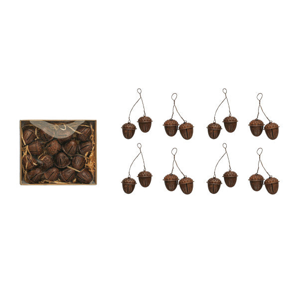 Metal Acorn Ornaments, 16