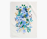 Garden Party Blue Tea Towel