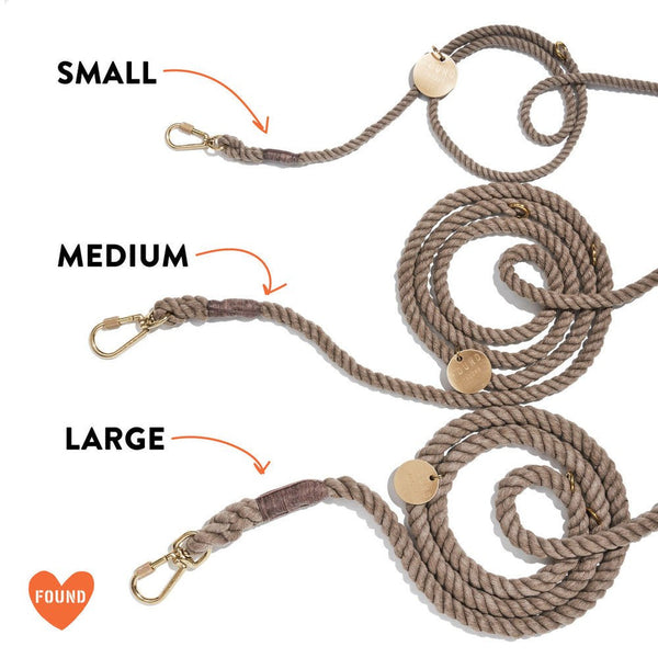 The Lois Ombre Cotton Rope Dog Leash, Adjustable