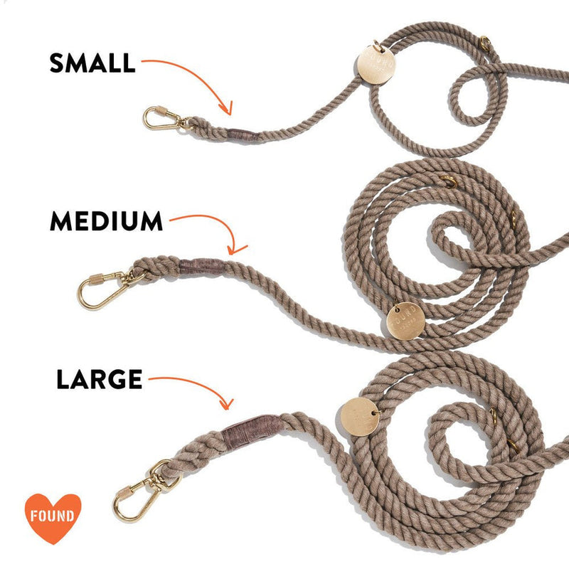 The Lois Ombre Cotton Rope Dog Leash, Adjustable
