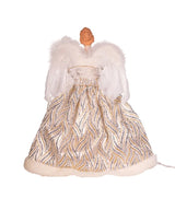 14" GOLD/SILV ANGEL TREE TOPPER