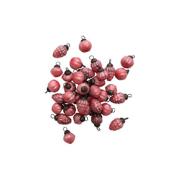 Mercury Glass Pink Ornaments