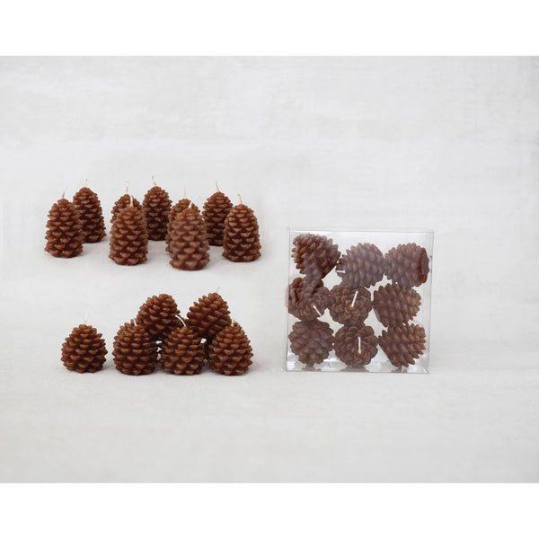 Unscented Pinecone Shaped Tealights, 2 Styles