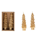 Short Tree Candles, Cream