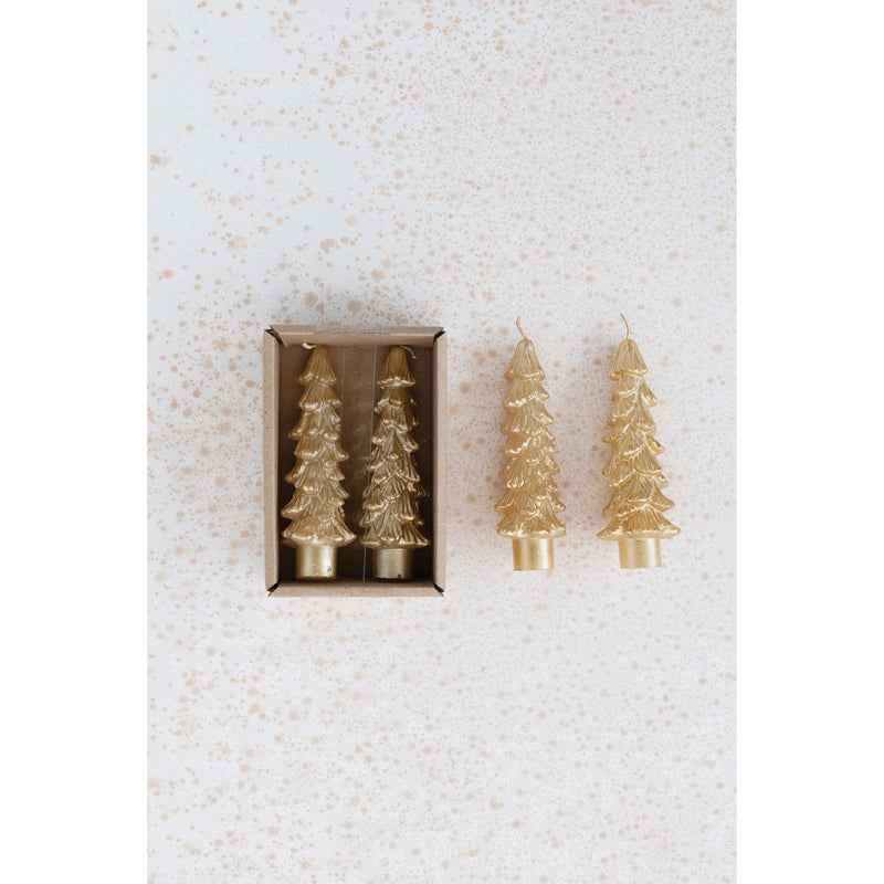 Short Tree Candles, Cream