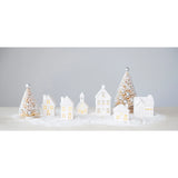 Sm, Stoneware House w/ LED Lights