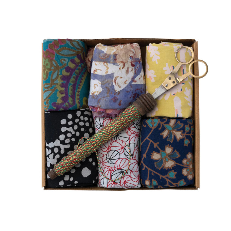 Vintage Sari Gift Wrap Set