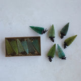 Bottle Brush Ornaments, Green