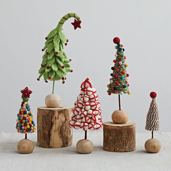 Handmade Wool Felt Trees