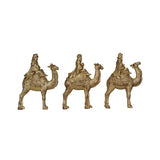 Resin Wiseman on Camel, Antique Gold Finish, 3 Styles