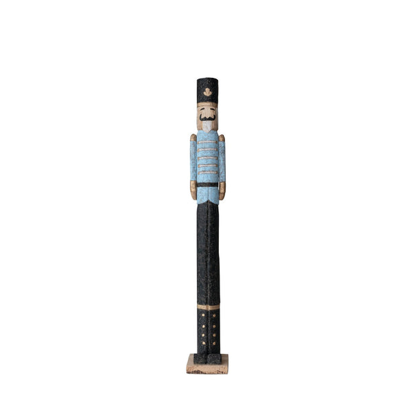 Handmade Mango Wood Nutcracker, Distressed Finish