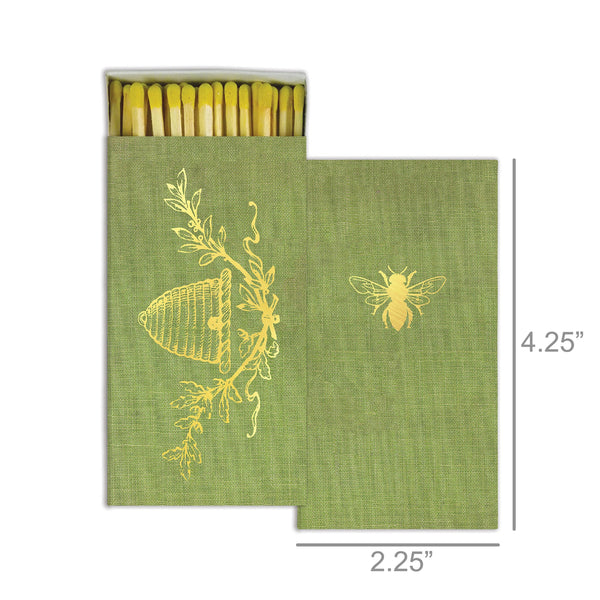 Matches Bee with Gold Foil