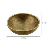 Tiny Cast Round Bowl - Brushed Brass