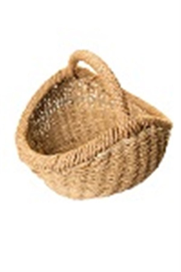 Rattan Basket w/ Rope Handle - ST -NATURAL