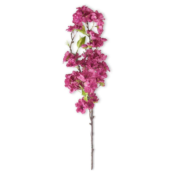 18" Fuchsia Cherry Blossom Spray