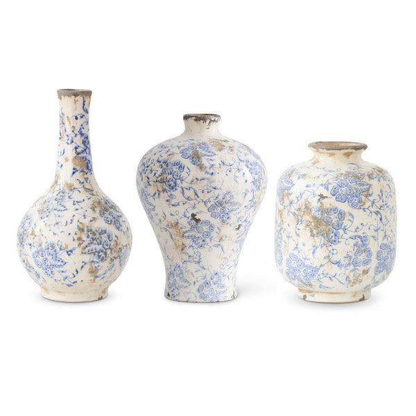 Blue and White Ceramic Vases