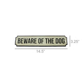 Cast Iron Sign - BEWARE OF THE DOG