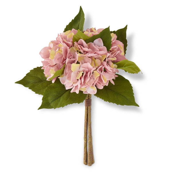 15" Pink Hydrangea (3 Stems)