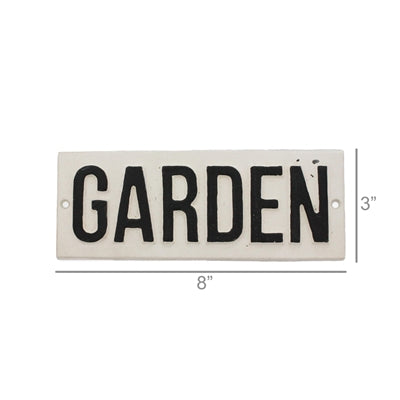 Cast Iron Sign - Garden
