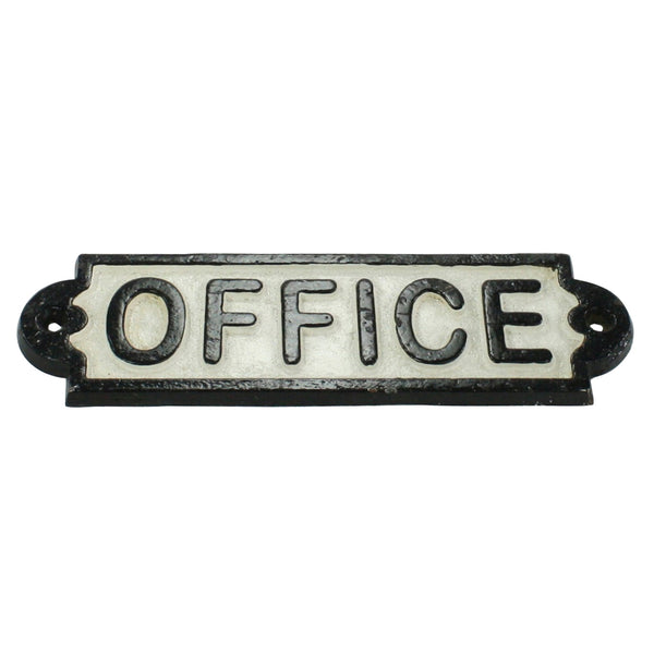Cast Iron Sign - Office