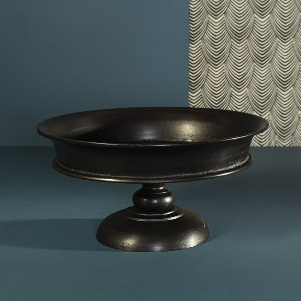 Kingston Pedestal Bowl - Lrg - Bronze