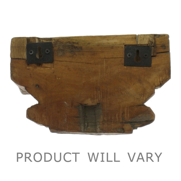 Bombay Corbel Wall Sconce - Reclaimed Wood - Natural