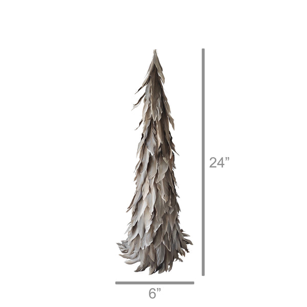 Feather Tree, Grey - Med