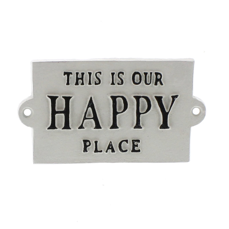 Cast Iron Sign - Happy Place - Happy Place