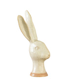 Hare Head, Ceramic - Sm - Matte White