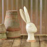 Hare Head, Ceramic - Sm - Matte White