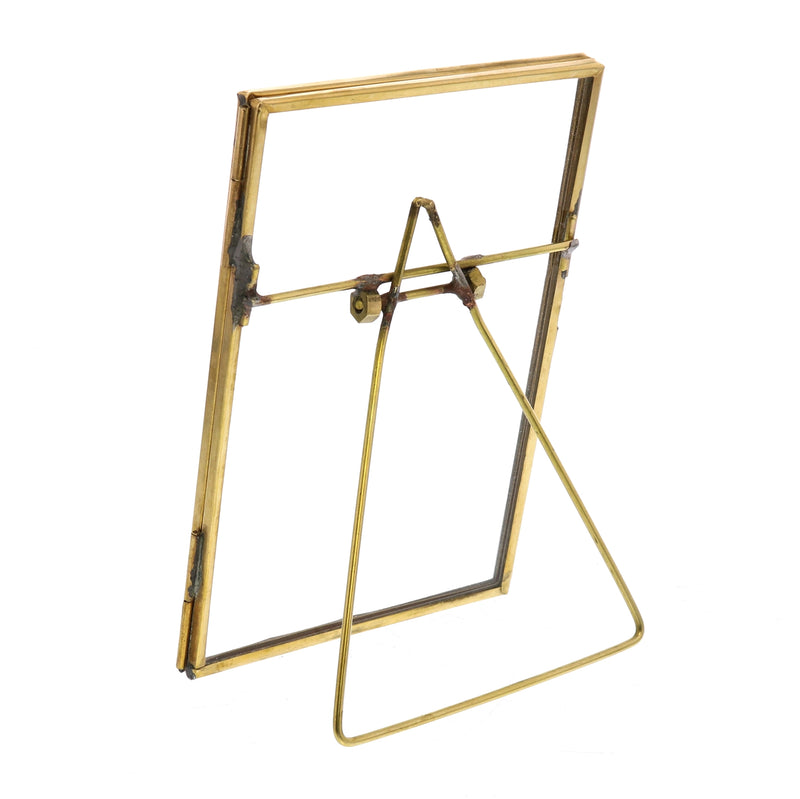 Monroe Easel Frame - Vertical - Brass