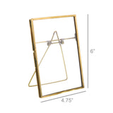 Monroe Easel Frame - Vertical - Brass