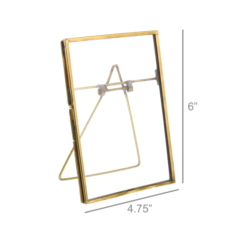 Monroe Easel Frame - Vertical - Brass