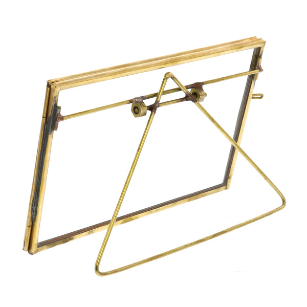 Monroe Easel Frame - Horizontal - Brass