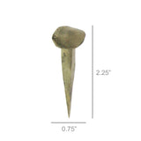 Forged Iron Nail - Brass