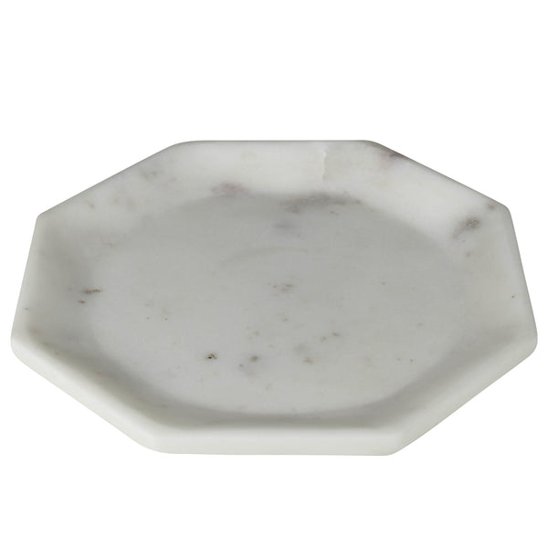 Essex Octagon Plate, Marble - Sm