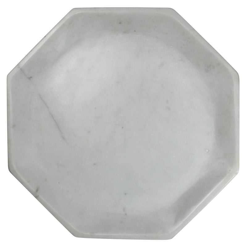 Essex Octagon Plate, Marble - Med