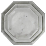 Essex Octagon Plate, Marble - Med