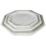 Essex Octagon Plate, Marble - Med