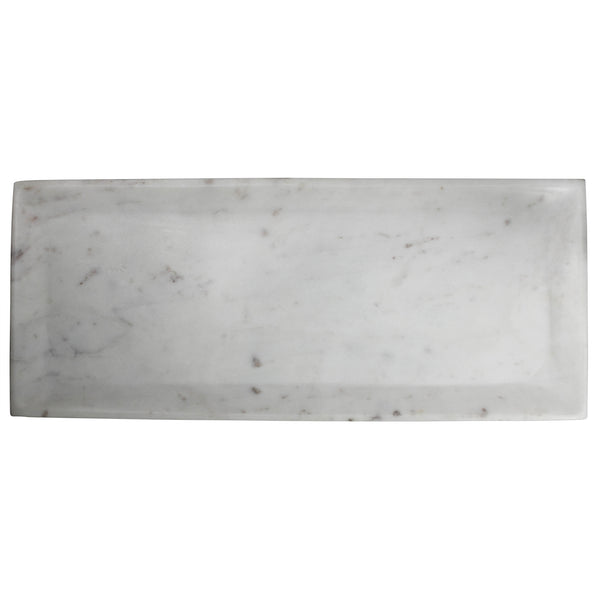 Essex Rectangle Plate, Marble - Sm