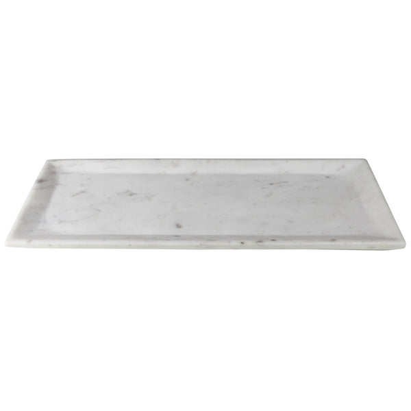 Essex Rectangle Plate, Marble - Lrg