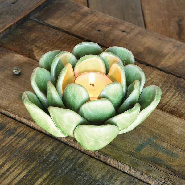 Succulent Tealight Holder - Green