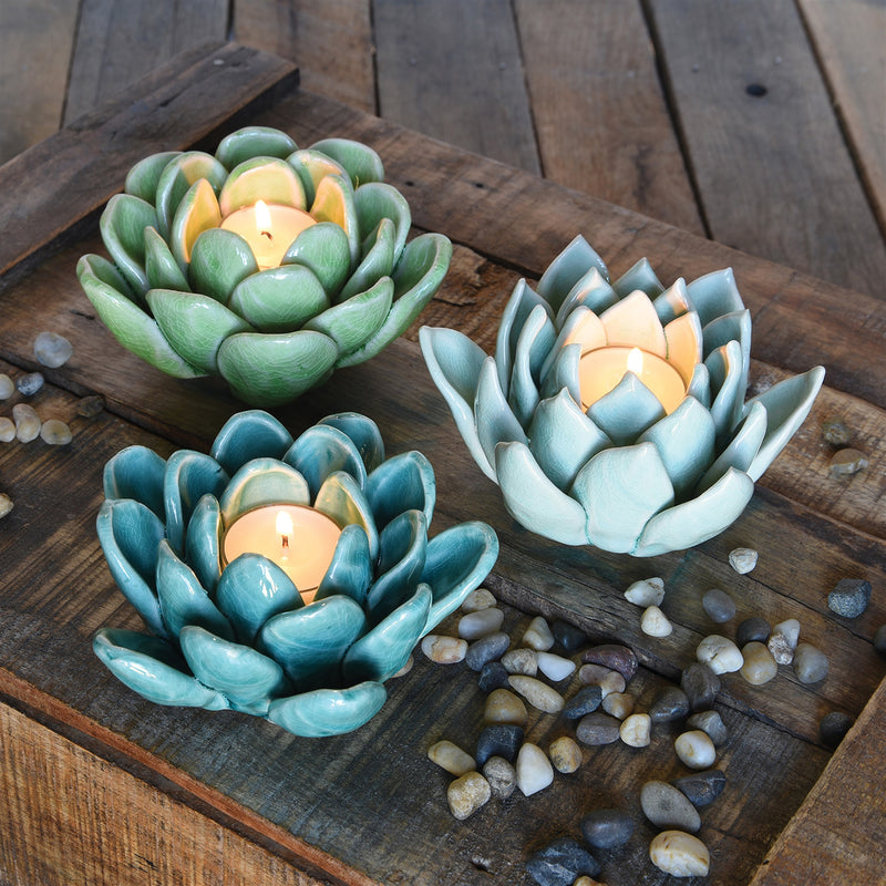 Succulent Tealight Holder - Green