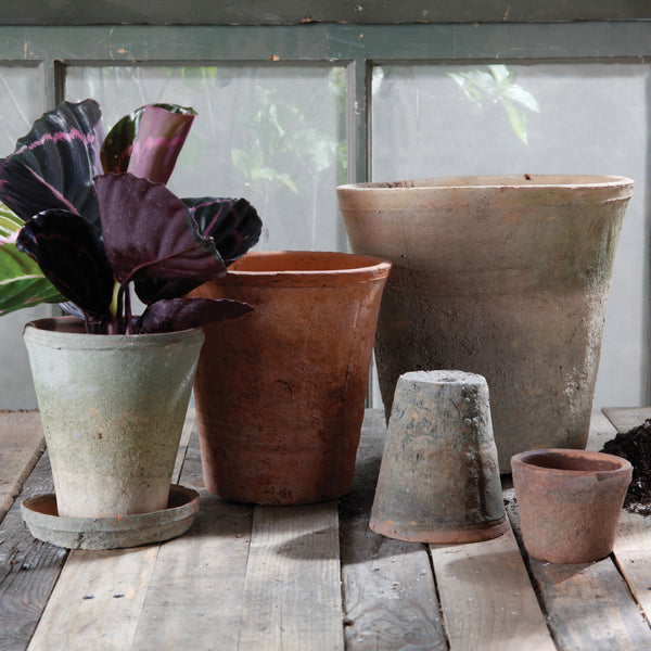 Rustic Terra Rose Pot - Petite - Antique Red