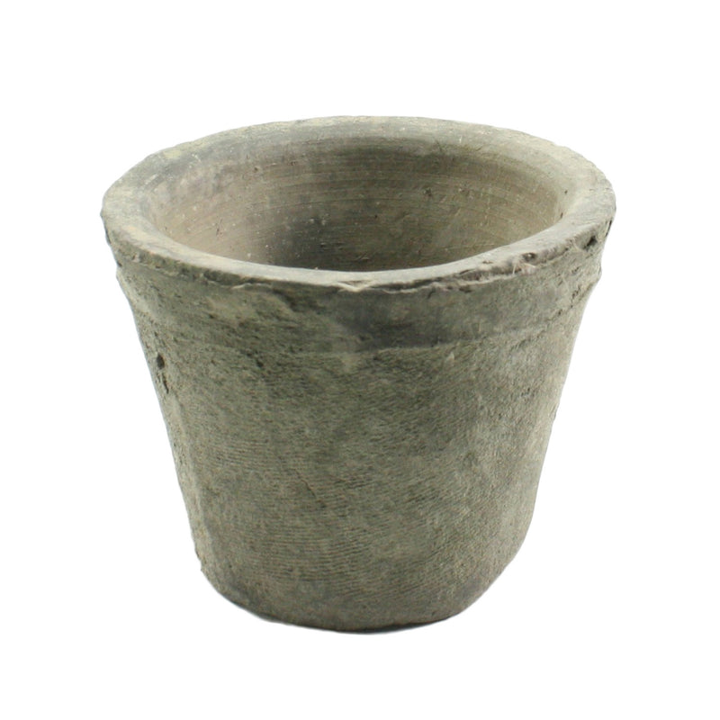 Rustic Terra Rose Pot - Petite - Moss Grey