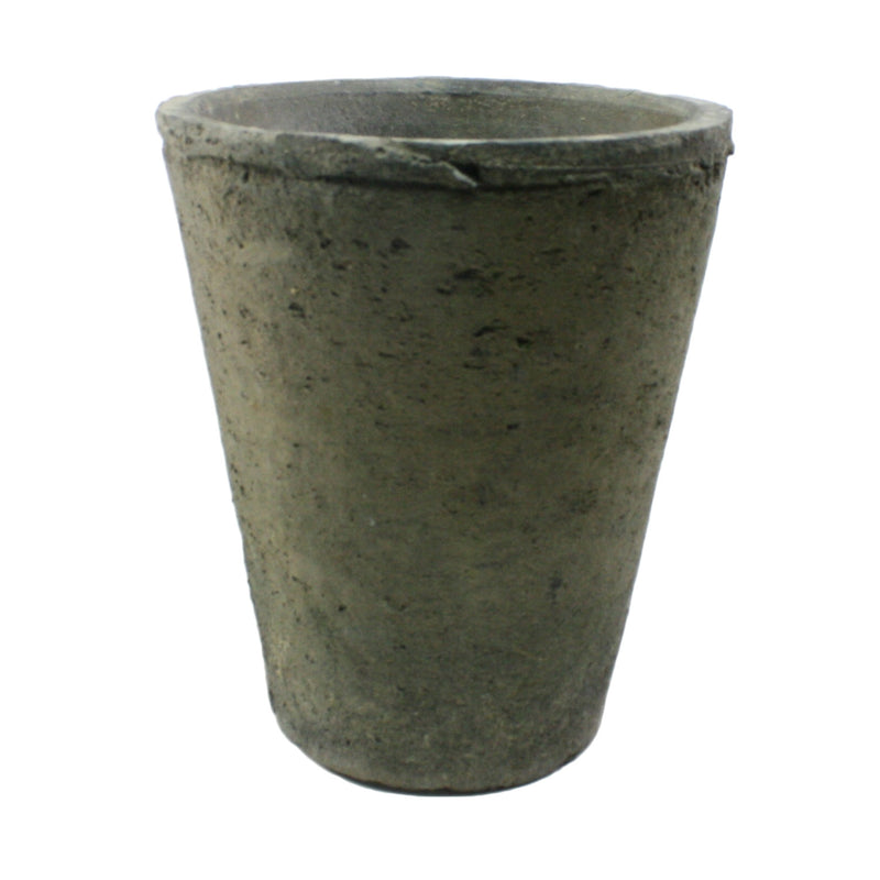 Rustic Terra Rose Pot - Med - Moss Grey