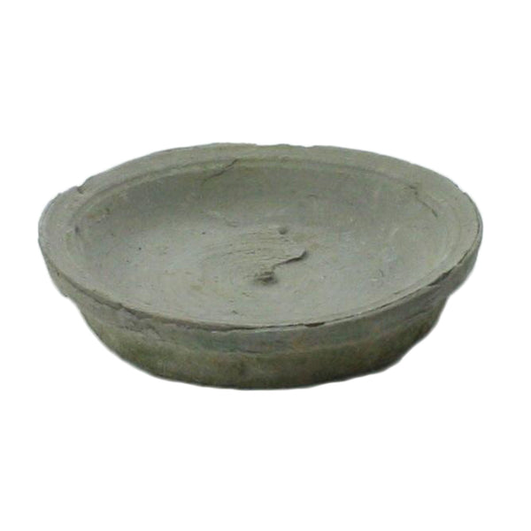 Rustic Saucer 5 in - Moss Grey