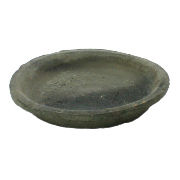 Rustic Saucer 6.25 in - Moss Grey