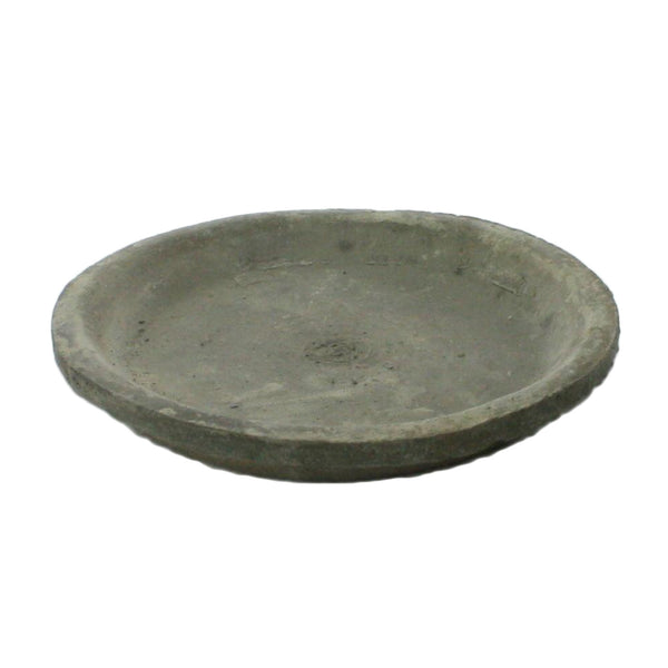 Rustic Terra Saucer 7.5 in - Moss Grey